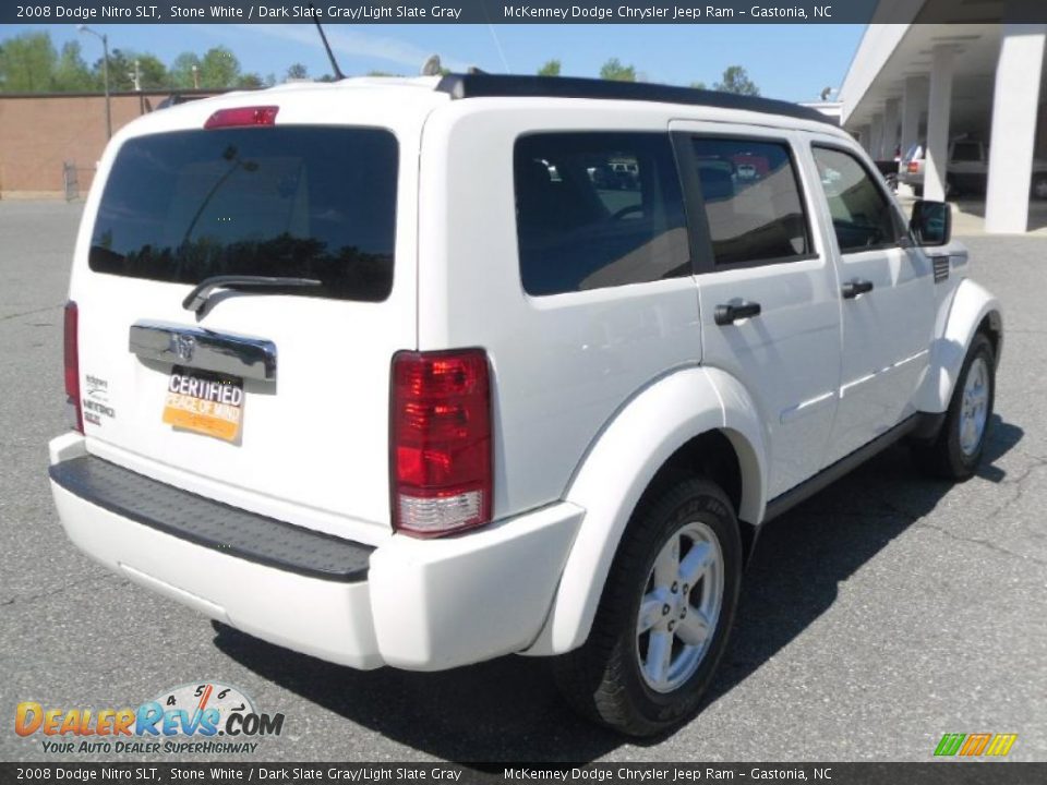 2008 Dodge Nitro SLT Stone White / Dark Slate Gray/Light Slate Gray Photo #4