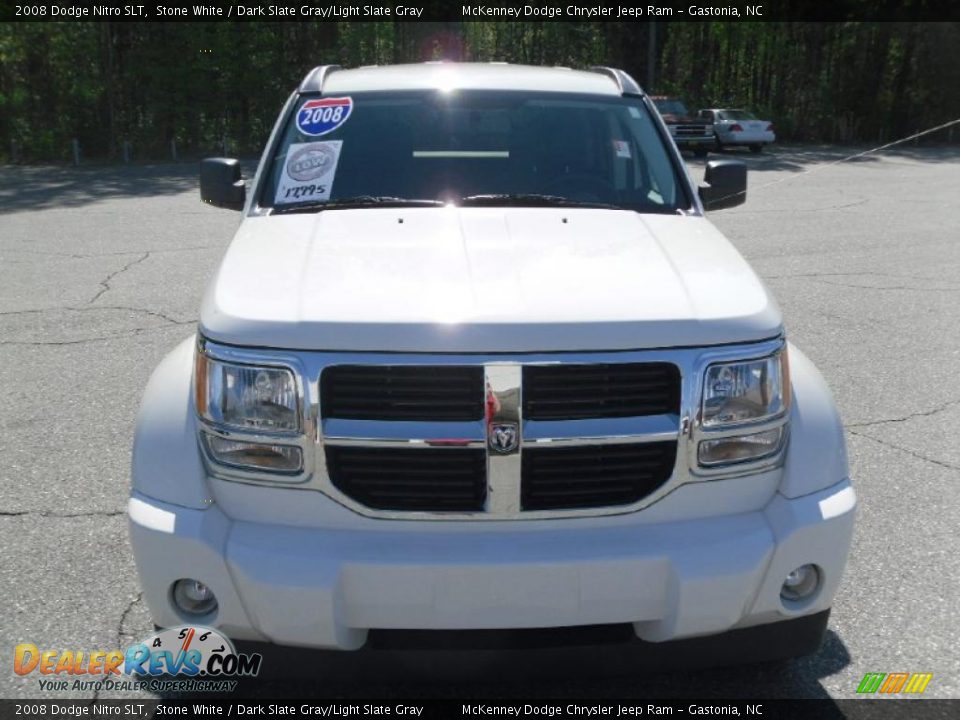 2008 Dodge Nitro SLT Stone White / Dark Slate Gray/Light Slate Gray Photo #6