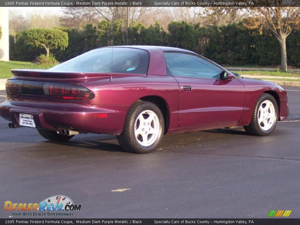 1995 Pontiac Firebird Formula Coupe Medium Dark Purple Metallic / Black Photo #8