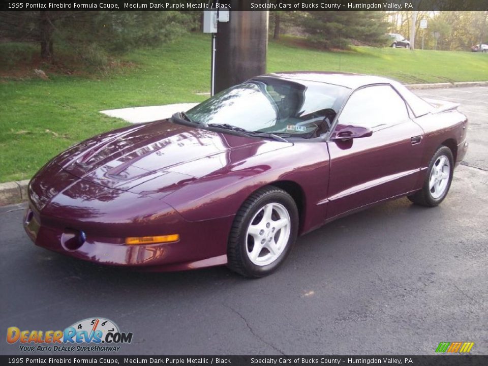 1995 Pontiac Firebird Formula Coupe Medium Dark Purple Metallic / Black Photo #20