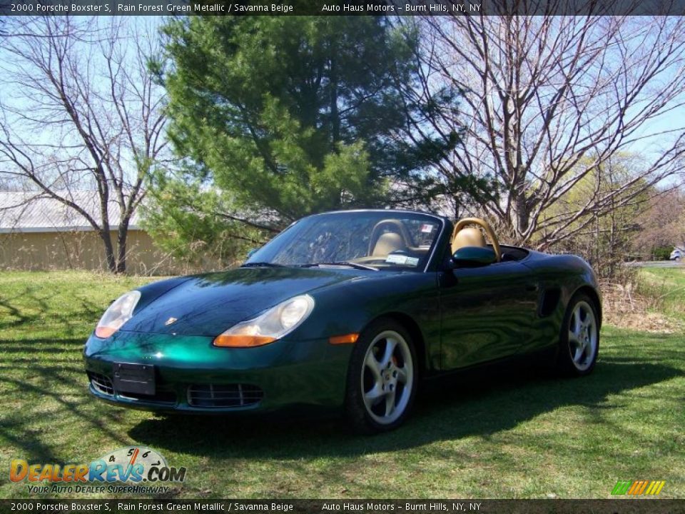 2000 Porsche Boxster S Rain Forest Green Metallic / Savanna Beige Photo #1