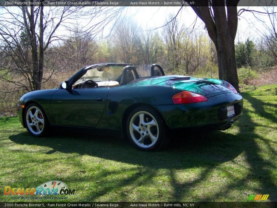 2000 Porsche Boxster S Rain Forest Green Metallic / Savanna Beige Photo #3