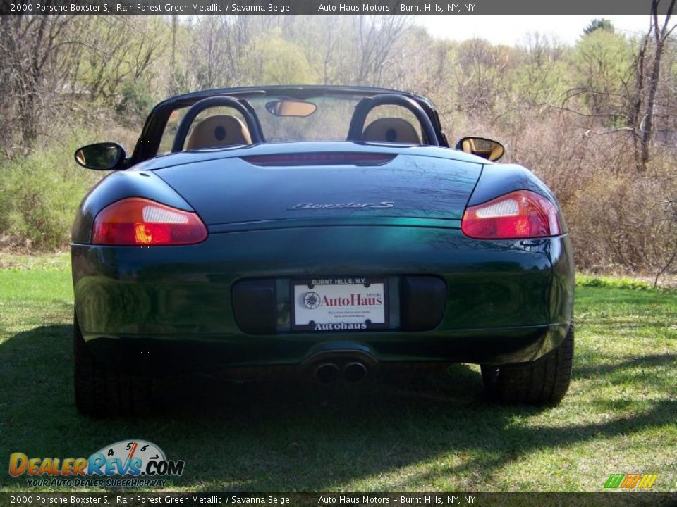 2000 Porsche Boxster S Rain Forest Green Metallic / Savanna Beige Photo #4