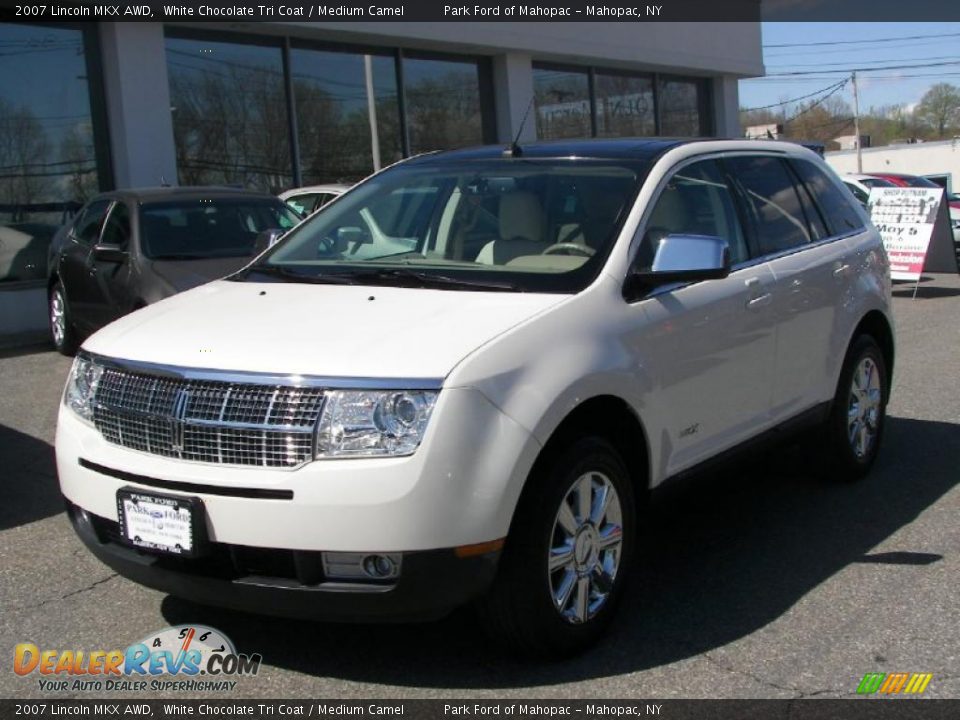 2007 Lincoln MKX AWD White Chocolate Tri Coat / Medium Camel Photo #2