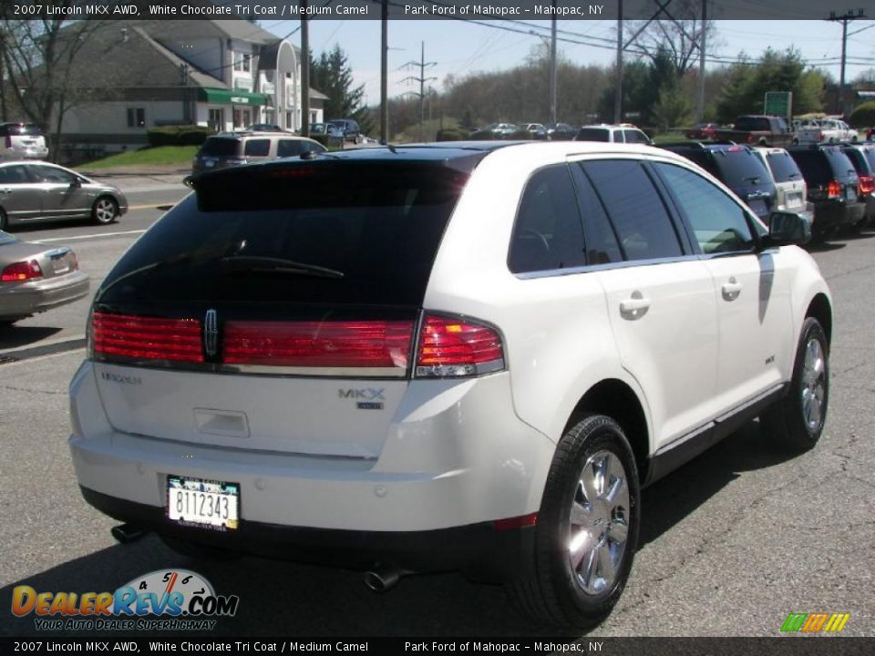 2007 Lincoln MKX AWD White Chocolate Tri Coat / Medium Camel Photo #5