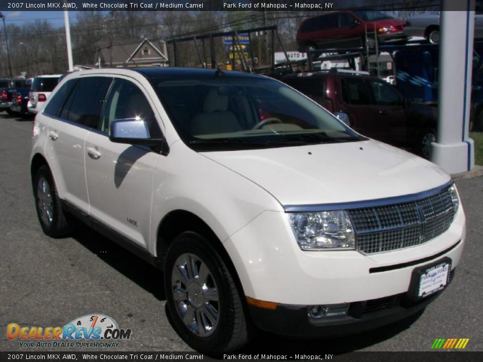 2007 Lincoln MKX AWD White Chocolate Tri Coat / Medium Camel Photo #6