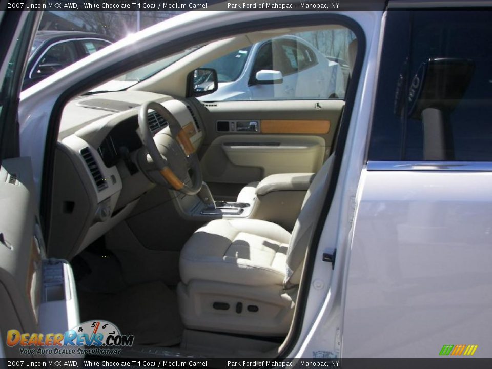2007 Lincoln MKX AWD White Chocolate Tri Coat / Medium Camel Photo #11