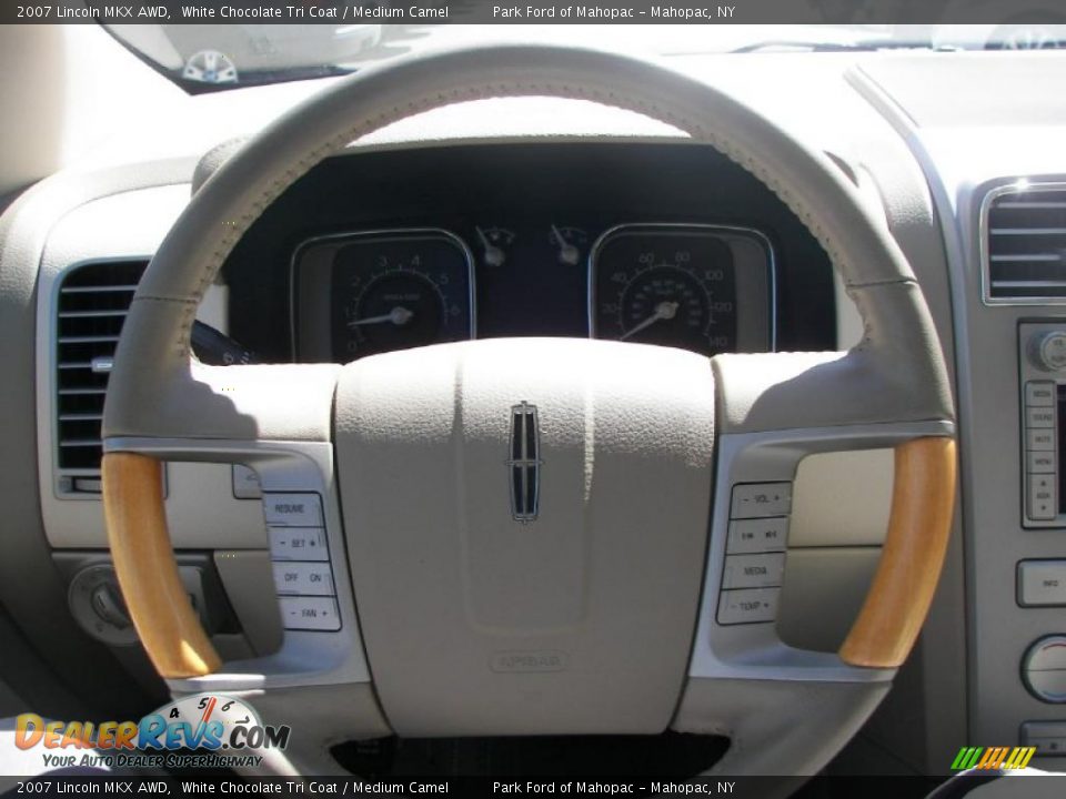 2007 Lincoln MKX AWD White Chocolate Tri Coat / Medium Camel Photo #14