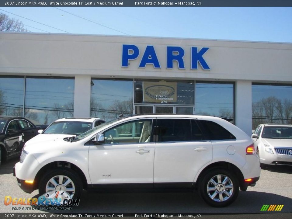 2007 Lincoln MKX AWD White Chocolate Tri Coat / Medium Camel Photo #21
