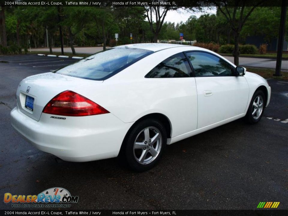 2004 Honda Accord EX-L Coupe Taffeta White / Ivory Photo #3