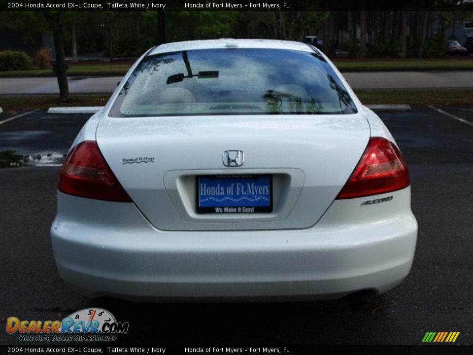 2004 Honda Accord EX-L Coupe Taffeta White / Ivory Photo #4