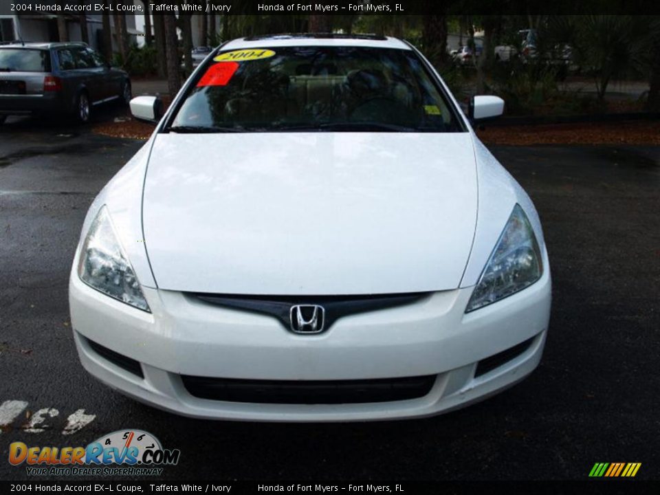 2004 Honda Accord EX-L Coupe Taffeta White / Ivory Photo #7