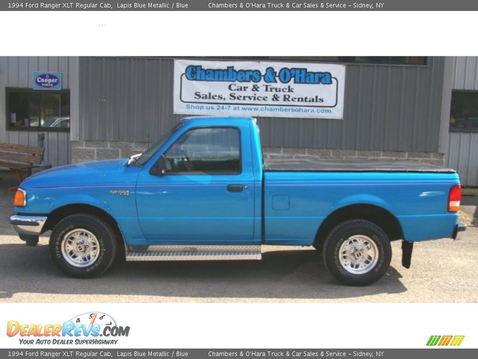 1994 Ford Ranger XLT Regular Cab Lapis Blue Metallic / Blue Photo #2