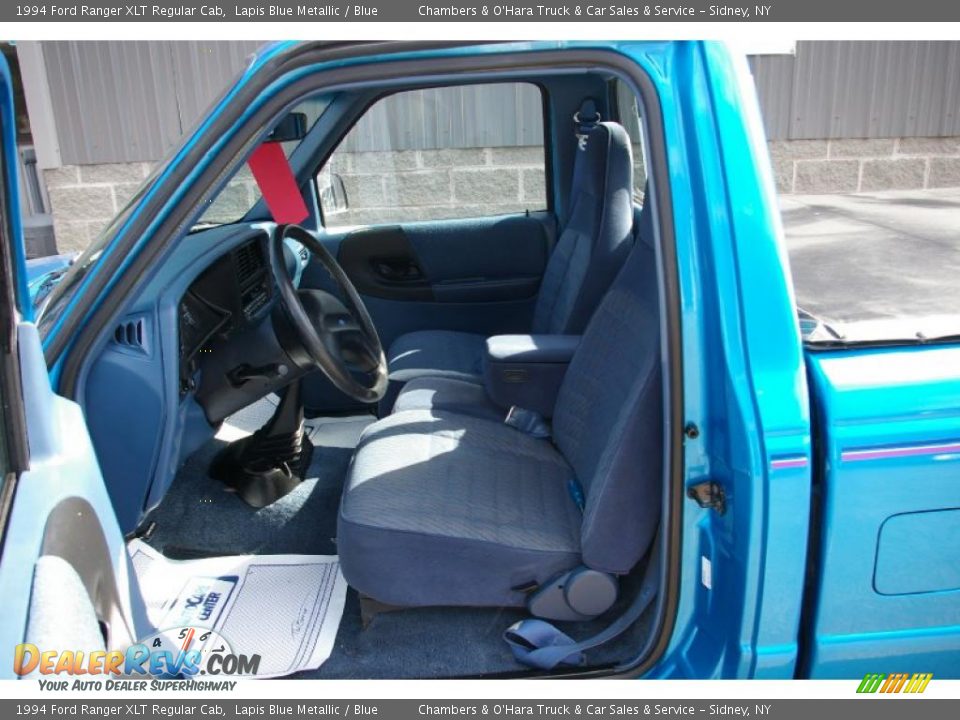 1994 Ford Ranger XLT Regular Cab Lapis Blue Metallic / Blue Photo #3