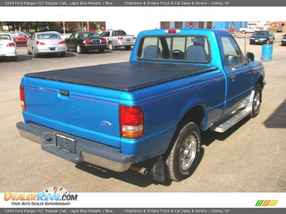 1994 Ford Ranger XLT Regular Cab Lapis Blue Metallic / Blue Photo #10