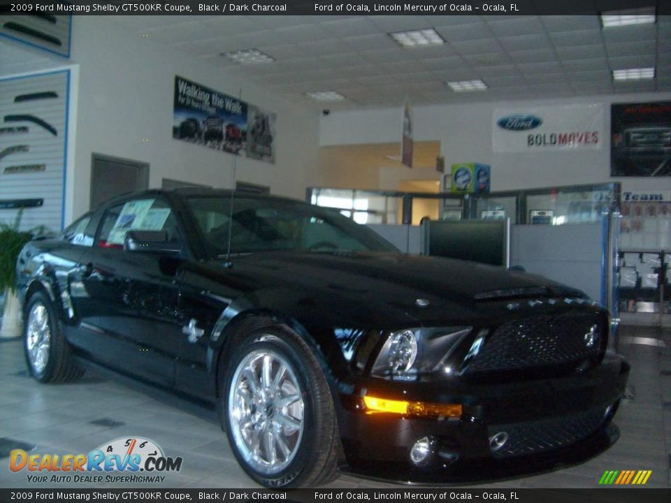 2009 Ford Mustang Shelby GT500KR Coupe Black / Dark Charcoal Photo #1