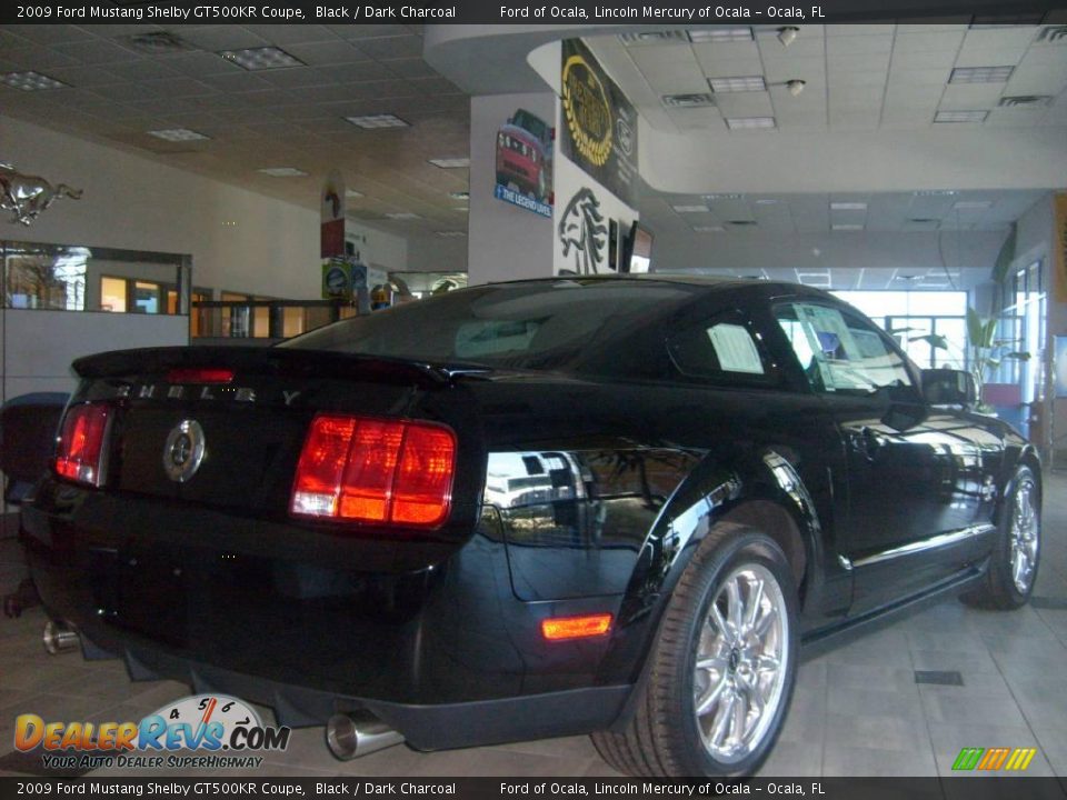 2009 Ford Mustang Shelby GT500KR Coupe Black / Dark Charcoal Photo #2