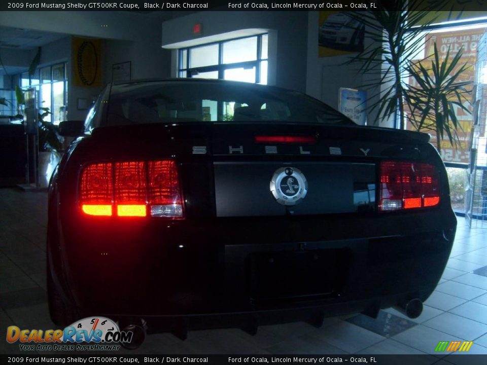 2009 Ford Mustang Shelby GT500KR Coupe Black / Dark Charcoal Photo #3