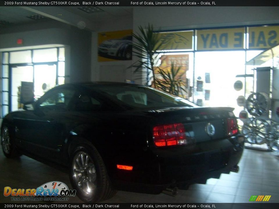 2009 Ford Mustang Shelby GT500KR Coupe Black / Dark Charcoal Photo #4