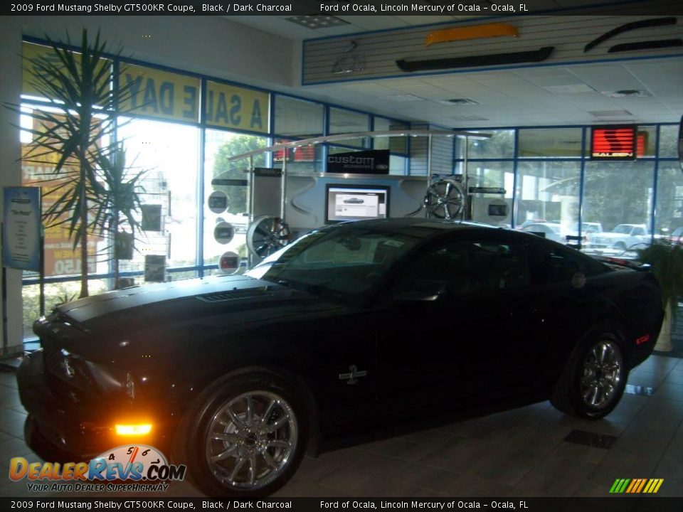 2009 Ford Mustang Shelby GT500KR Coupe Black / Dark Charcoal Photo #5