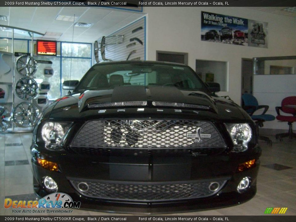 2009 Ford Mustang Shelby GT500KR Coupe Black / Dark Charcoal Photo #6