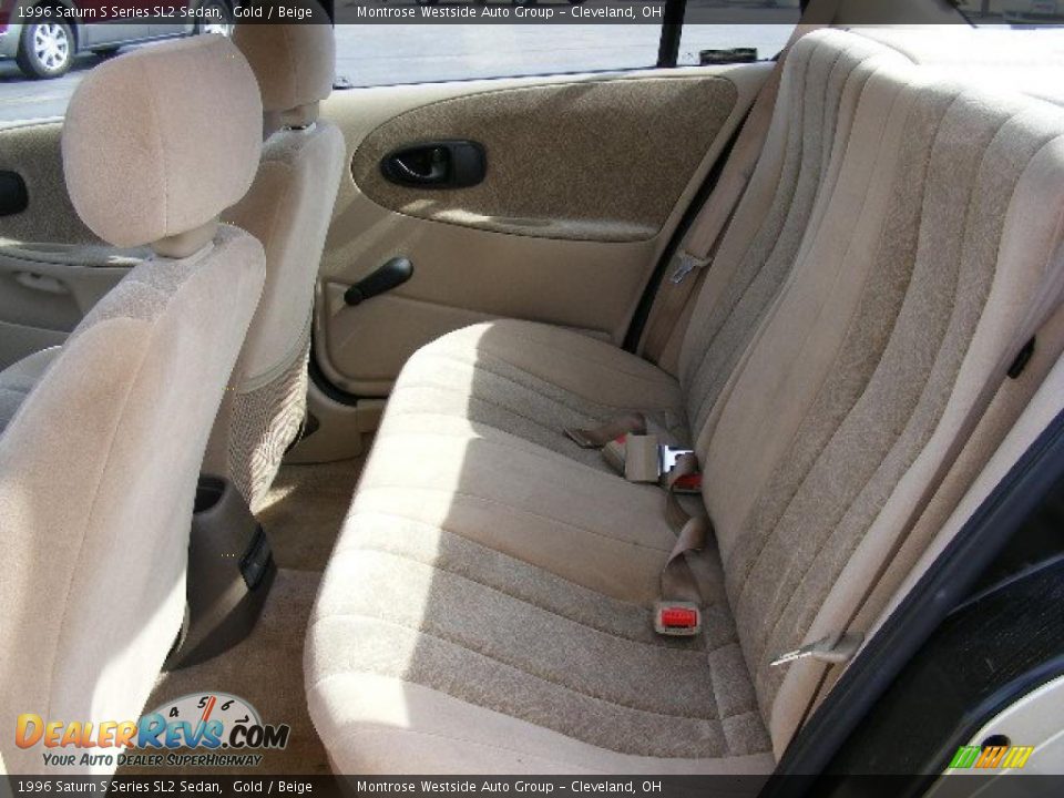 1996 Saturn S Series SL2 Sedan Gold / Beige Photo #11