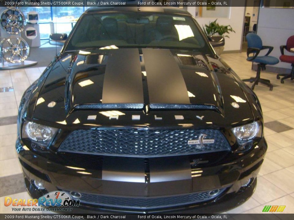 2009 Ford Mustang Shelby GT500KR Coupe Black / Dark Charcoal Photo #7