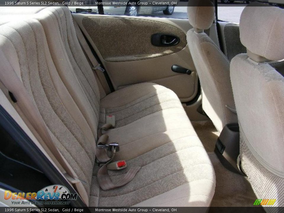 1996 Saturn S Series SL2 Sedan Gold / Beige Photo #12