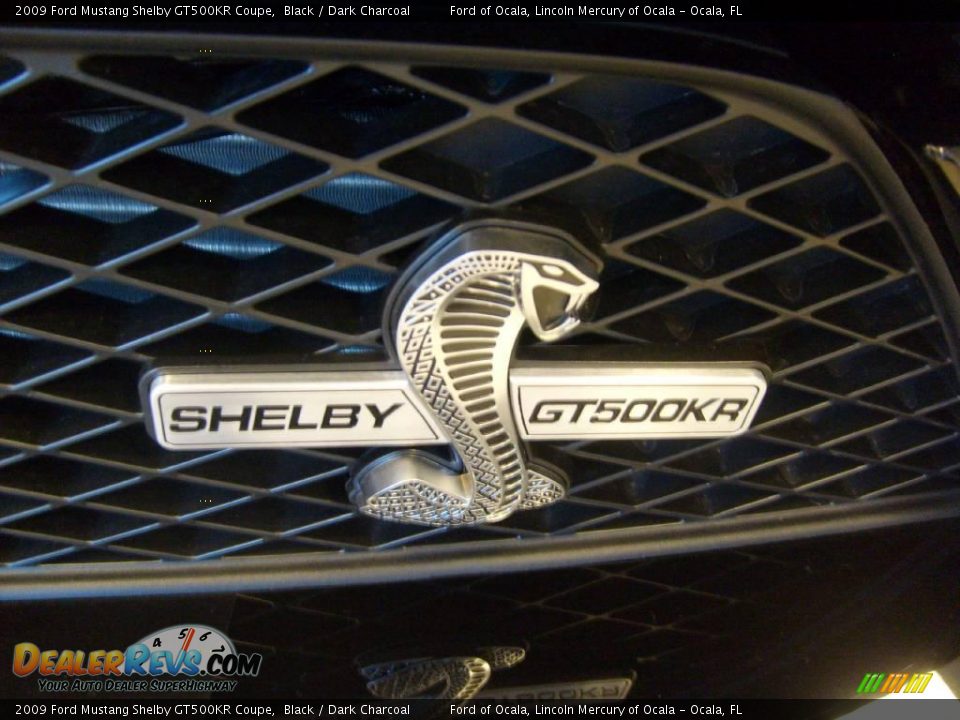 2009 Ford Mustang Shelby GT500KR Coupe Black / Dark Charcoal Photo #11