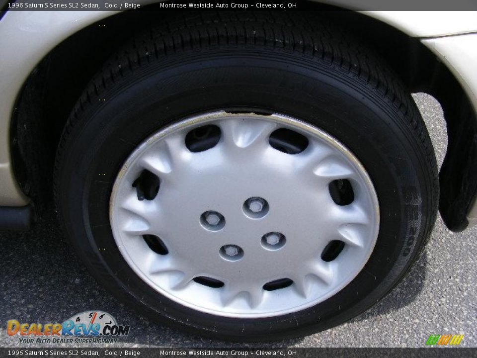 1996 Saturn S Series SL2 Sedan Gold / Beige Photo #25