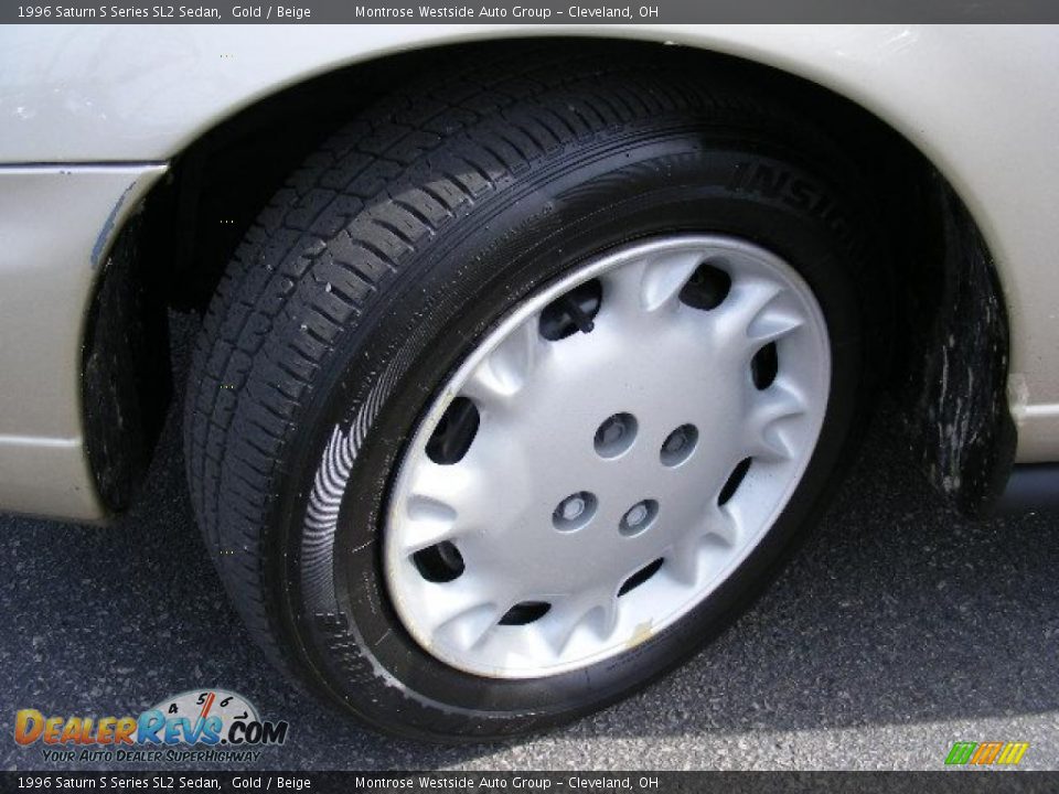 1996 Saturn S Series SL2 Sedan Gold / Beige Photo #26