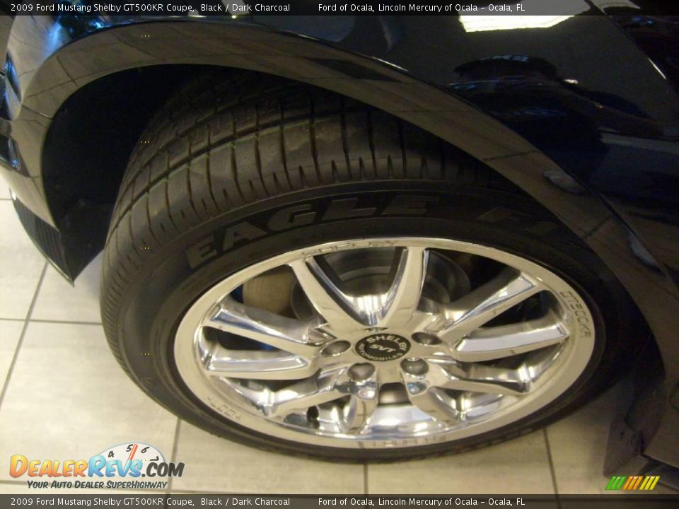 2009 Ford Mustang Shelby GT500KR Coupe Black / Dark Charcoal Photo #15