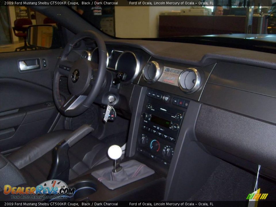 2009 Ford Mustang Shelby GT500KR Coupe Black / Dark Charcoal Photo #18
