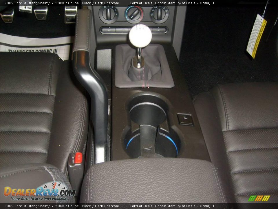 2009 Ford Mustang Shelby GT500KR Coupe Black / Dark Charcoal Photo #23