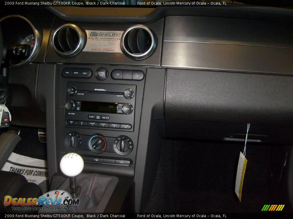 2009 Ford Mustang Shelby GT500KR Coupe Black / Dark Charcoal Photo #25