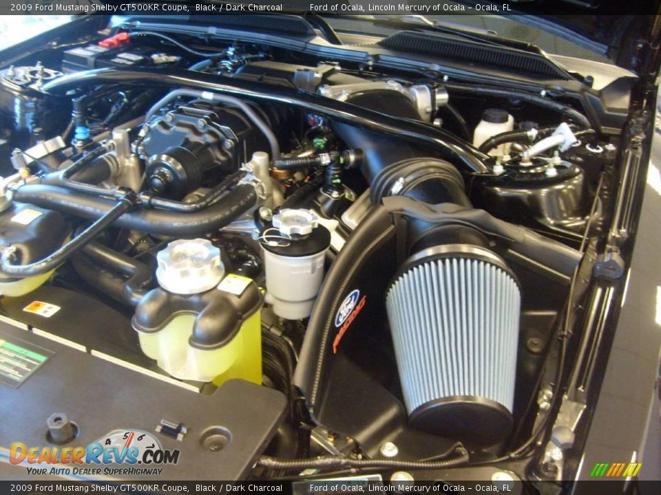 2009 Ford Mustang Shelby GT500KR Coupe Black / Dark Charcoal Photo #31