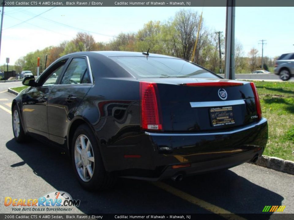 2008 Cadillac CTS 4 AWD Sedan Black Raven / Ebony Photo #10