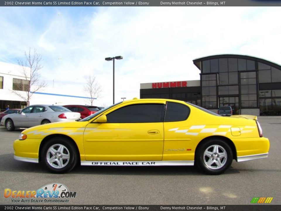 2002 Chevrolet Monte Carlo SS Limited Edition Pace Car Competition Yellow / Ebony Photo #1