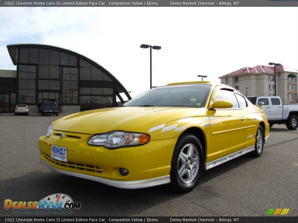 2002 Chevrolet Monte Carlo SS Limited Edition Pace Car Competition Yellow / Ebony Photo #2