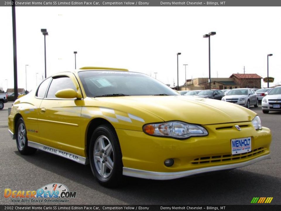2002 Chevrolet Monte Carlo SS Limited Edition Pace Car Competition Yellow / Ebony Photo #8
