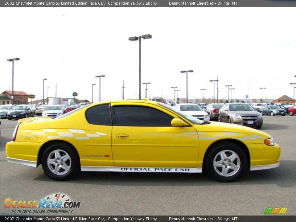 2002 Chevrolet Monte Carlo SS Limited Edition Pace Car Competition Yellow / Ebony Photo #9