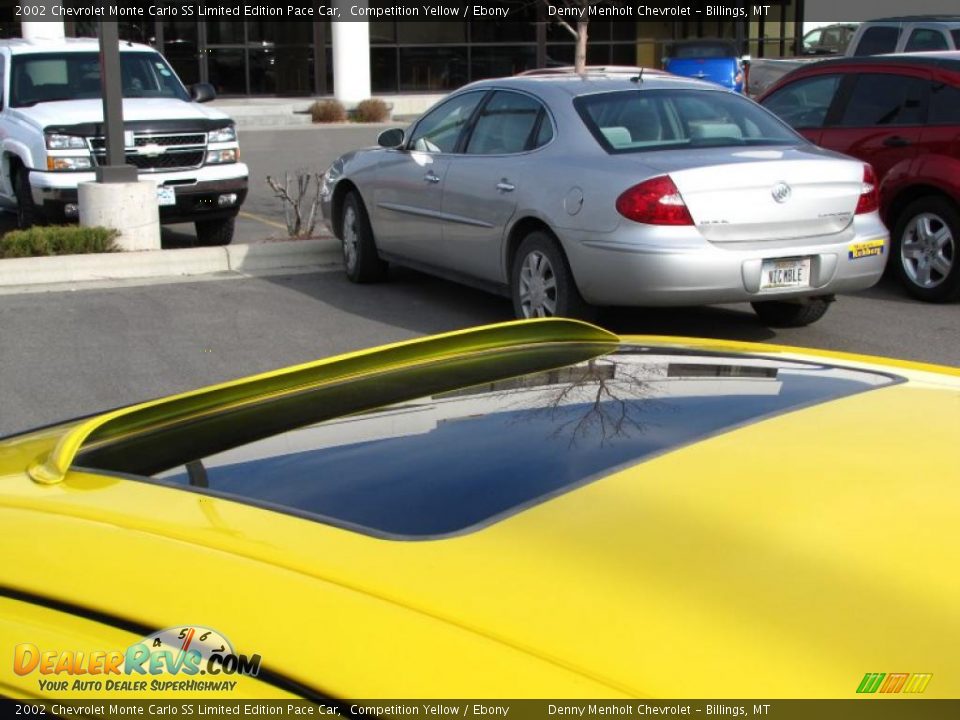 2002 Chevrolet Monte Carlo SS Limited Edition Pace Car Competition Yellow / Ebony Photo #12