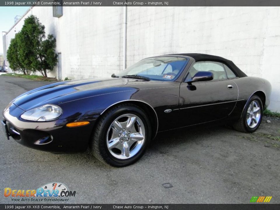 1998 Jaguar XK XK8 Convertible Amaranth Pearl / Ivory Photo #7