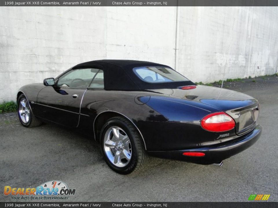 1998 Jaguar XK XK8 Convertible Amaranth Pearl / Ivory Photo #10