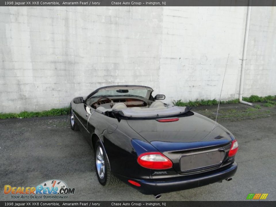 1998 Jaguar XK XK8 Convertible Amaranth Pearl / Ivory Photo #13