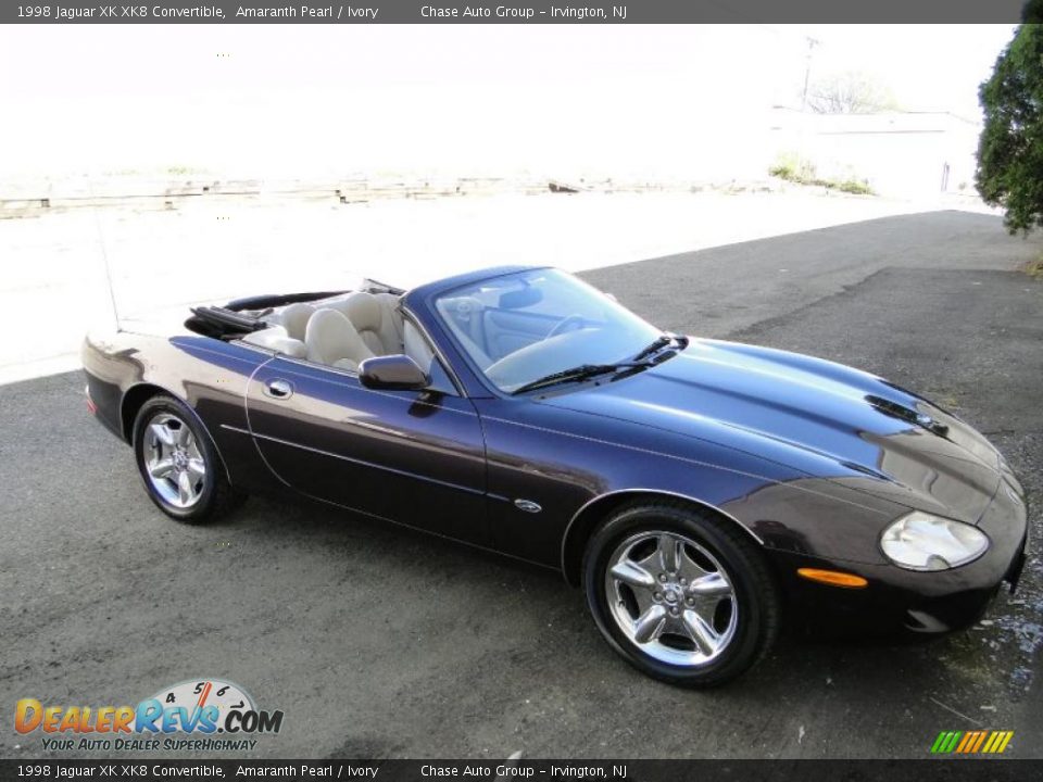 1998 Jaguar XK XK8 Convertible Amaranth Pearl / Ivory Photo #15