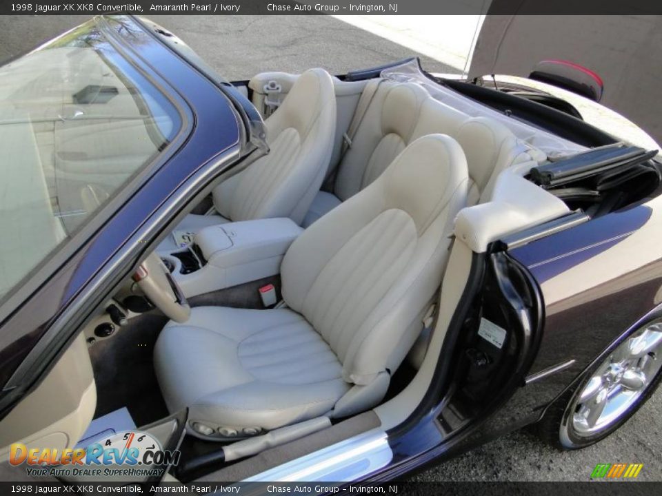 1998 Jaguar XK XK8 Convertible Amaranth Pearl / Ivory Photo #25