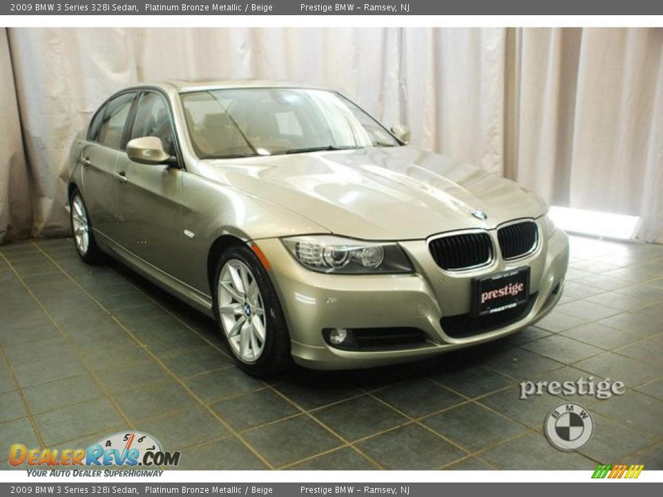 2009 BMW 3 Series 328i Sedan Platinum Bronze Metallic / Beige Photo #6