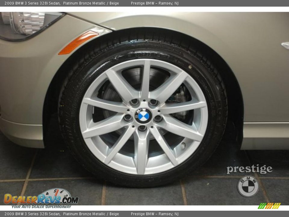 2009 BMW 3 Series 328i Sedan Platinum Bronze Metallic / Beige Photo #7