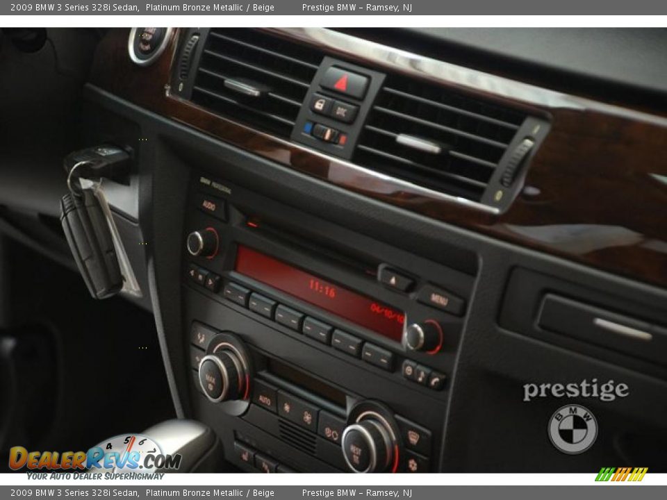 2009 BMW 3 Series 328i Sedan Platinum Bronze Metallic / Beige Photo #14